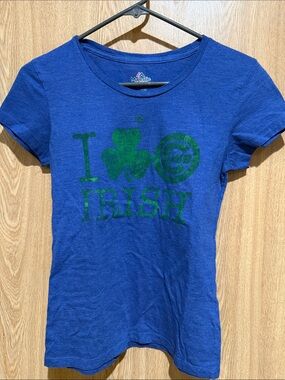 Majestic Women’s Short Sleeve I Love Cubs Irish Green Graphic Tee
